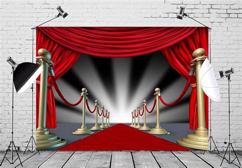 Buy Loccor 5x3 Red Carpet Fabric Backdrop Black Fashion Awards Ceremony ...