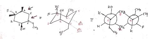 [Solved] 3. Draw the Newman projection for the cyclohexane derivative ...