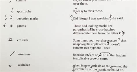 A Guide to Copyediting Marks | NY Book Editors