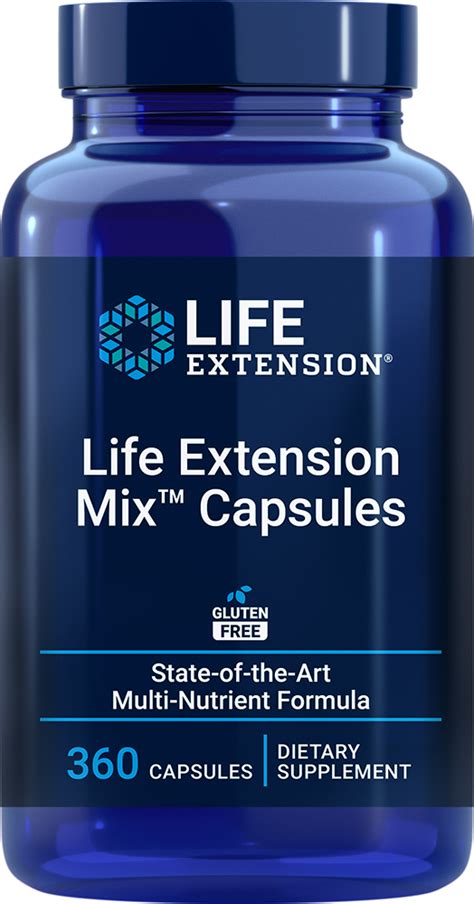 Life Extension Mix, 360 capsules. Vitamins, Minerals and Vegan ...