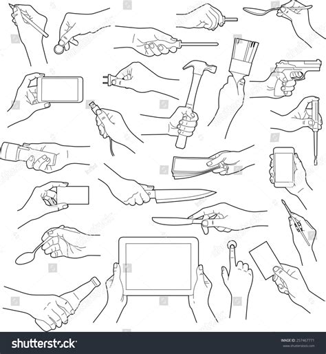 Drawings Of Hands Holding Objects