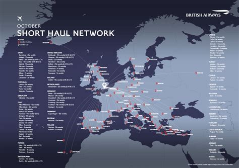 British Airways' Route Network – October 2020 – London Air Travel