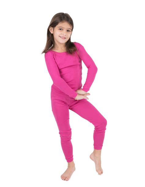 Leveret Kids Pajamas Boys & Girls Solid Colors 2 Piece Pajama Set 100% ...