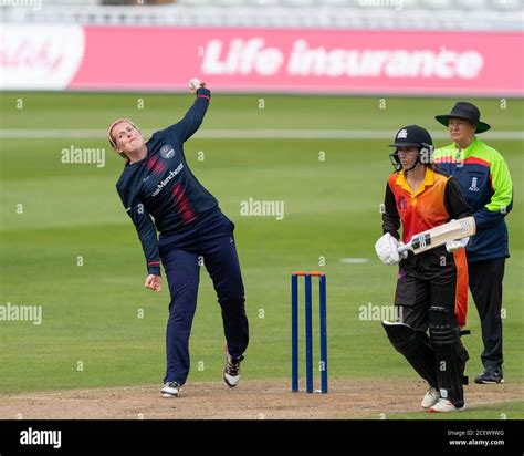 Sophie Ecclestone bowling for Thunder in a Rachael Heyhoe Flint Trophy match against Central ...