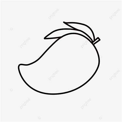 Cute Mango Clipart Black And White, Lip Drawing, Man Drawing, Mango ...