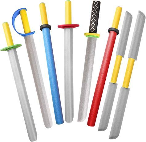 Foam Swords for Kids - 22 inch Ninja Sword Foam Weapons Toy 8 Pack - Kids Toy Sword Warrior ...