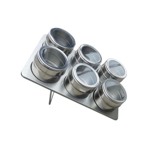 Stainless Steel Magnetic Spice Rack - 6 Piece | Shop Today. Get it Tomorrow! | takealot.com