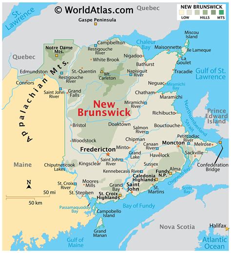 Map Of Fredericton Nb - Middle East Map