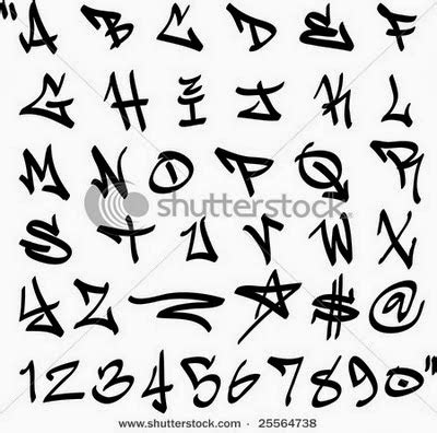 Graffitie: graffiti letters and numbers