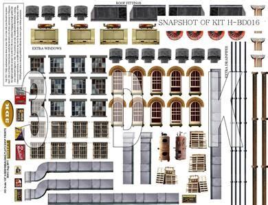 Free Printable HO Scale Buildings | Ho scale buildings, Paper models, Free paper models