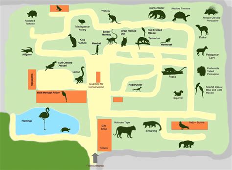 Charles Paddock Zoo Map and Brochure (2017 - 2023) | ThemeParkBrochures.net