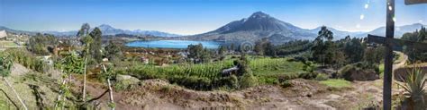 Panoramic View of the San Pablo Lake, Ecuador Stock Photo - Image of colorful, outdoors: 153490714