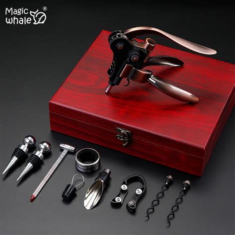 2019 High quality Red Wine Bottle Opener Cork Remover Corkscrew Tools Wine bottle stopper ...