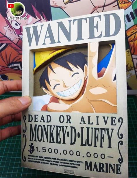 PAPERMAU: One Piece - Monkey D. Luffy Wanted Poster Papercraft - by ...