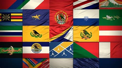 Premium AI Image | Latin American flags