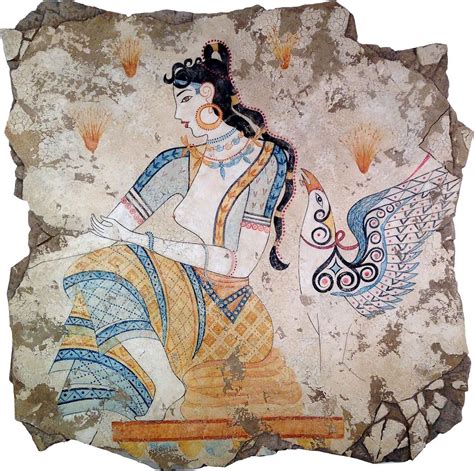 The 'Saffron Goddess' from Santorini | Greek art, Minoan art, Ancient art