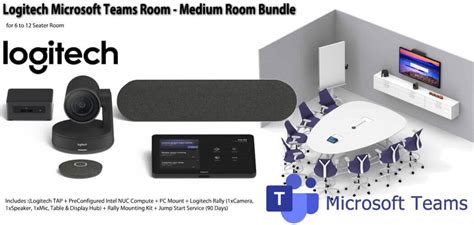 Logitech Tap Microsoft Teams Medium Room Video Conferencing Bundle.