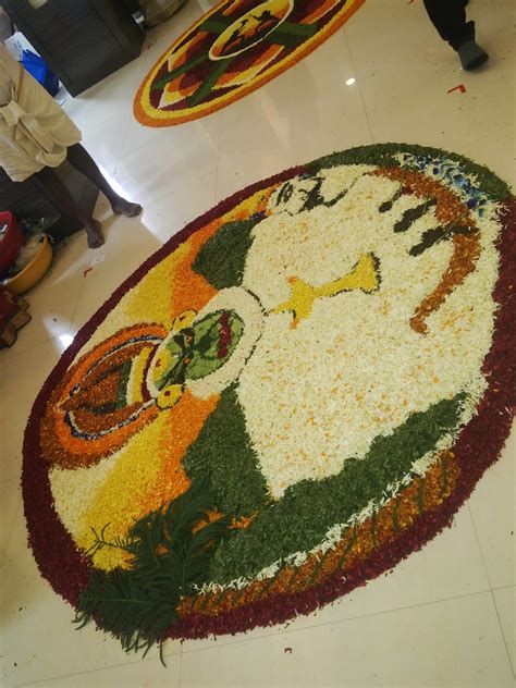 37++ Simple flower rangoli designs onam information | Botanica Bali