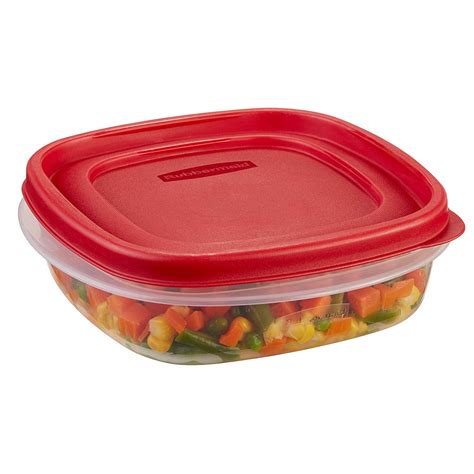 Rubbermaid Easy Find Lids Food Storage Container, 3 Cup, Racer Red ...