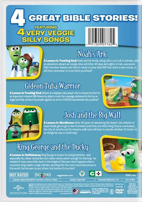 Buy VeggieTales: Bible Heroes - 4-Movie Collection 2 DVD Set DVD | GRUV