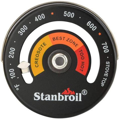 Stanbroil Wood Stove Top Surface Thermometer, Magnetic Stove Meter ...