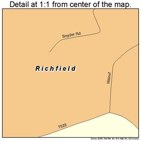 Richfield Pennsylvania Street Map 4264488