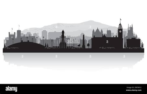 Hobart Australia city skyline vector silhouette illustration Stock ...