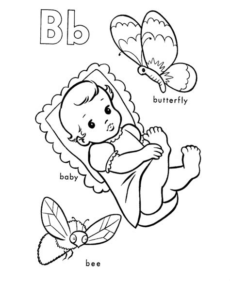 Coloring Letter Bb Coloring Pages