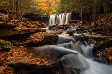 Photo Ricketts Glen State Park in Pennsylvania autumn colors State Park Ricketts Glen - free ...