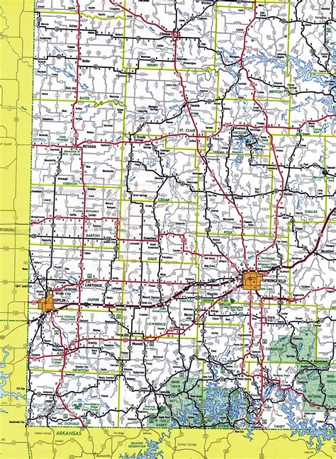 Missouri Highways (unofficial) - Section of 1969 official highway map