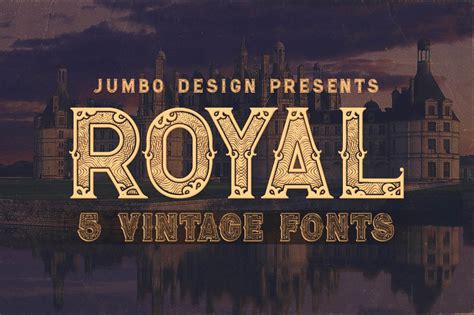 Royal - Vintage Style Font ~ Display Fonts ~ Creative Market