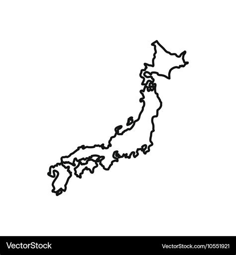 Free Vector Map Of Japan Outline Map Vector Vector Free Japan Map ...