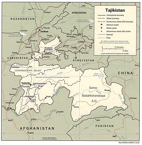 Tajikistan Maps - Perry-Castañeda Map Collection - UT Library Online