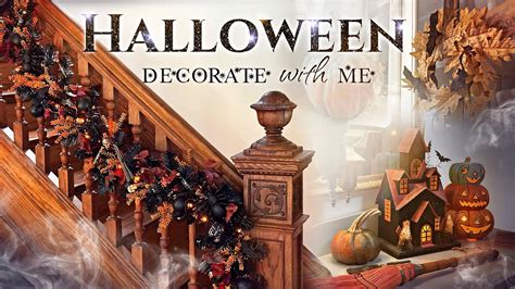 Halloween Decorate With Me 2023! Witchy Halloween Garland, Entry Decorating, Kitchen Wreaths ...