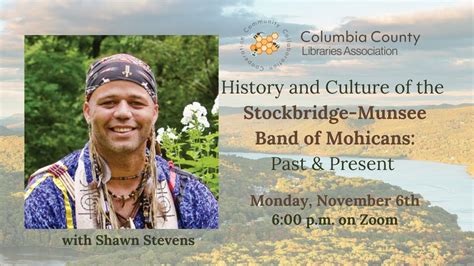 Webinar: History & Culture of the Stockbridge-Munsee Band of Mohicans ...