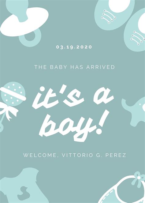 Blank Pregnancy Announcement Template