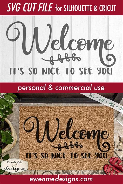 Welcome Mat SVG so Nice to See You SVG Doormat SVG - Etsy