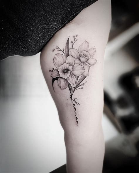 30 december birth flower tattoos narcissus flower – Artofit