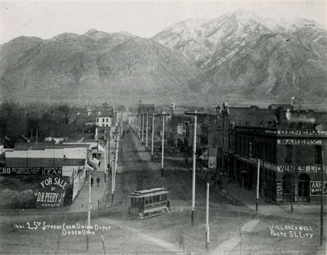 Ogden, Utah Glory Days | 25th Street looking east from the Union Depot ...