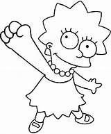 Lisa Simpson Coloring Pages sketch template