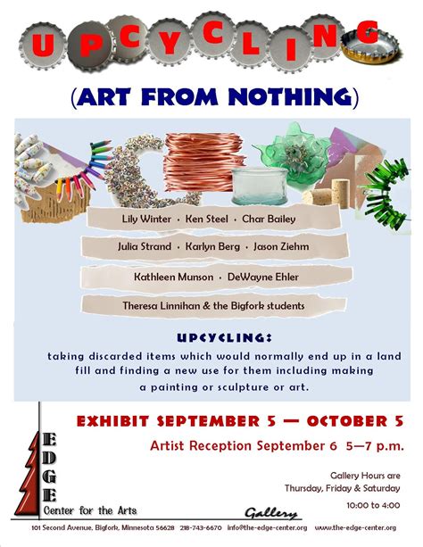 Edge Center for the Arts: Upcycling…(Art from Nothing) at The Edge In Bigfork