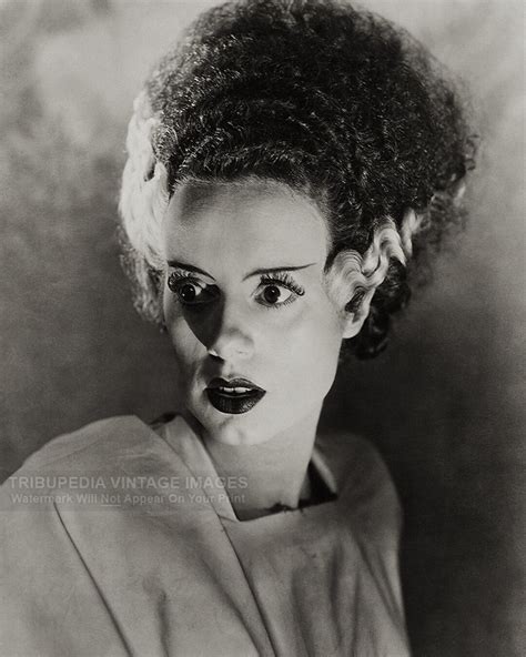 Vintage 1935 bride of Frankenstein Movie Promotional Photo Closeup Elsa Lanchester as 'the ...