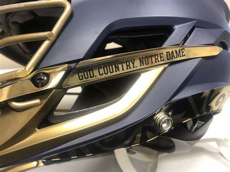 New Helmet for Notre Dame Lacrosse — UNISWAG