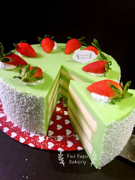 Pandan Layer Birthday Cake at My