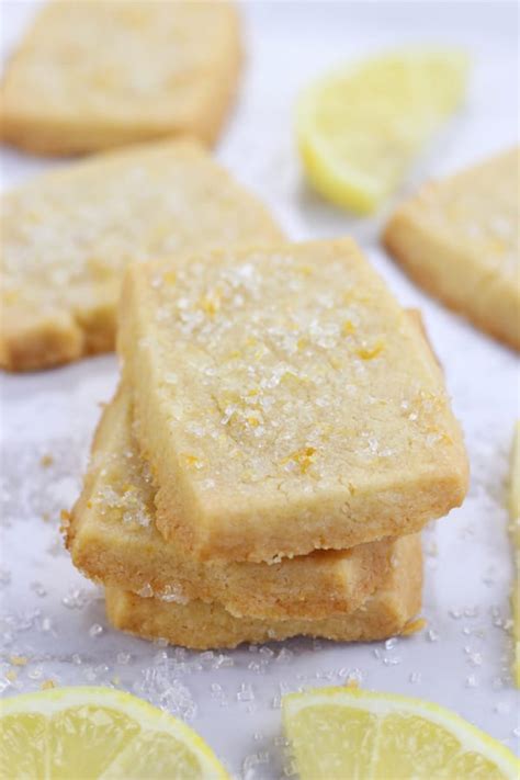 Luscious Lemon Shortbread Cookies - Bricks Chicago