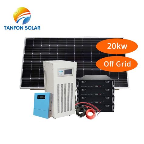 20kw solar installation with Lithium battery_Lithium Battery Storage Solar System_TANFON solar ...