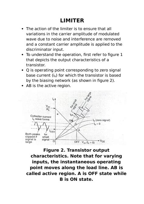 Limiter - LIMITER The action of the limiter is to ensure that all ...