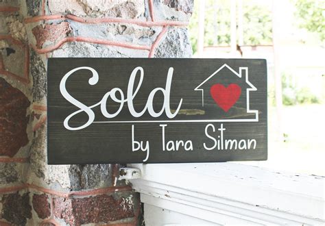 Sold Sign for Realtor Closing gift Real Estate Agent Broker | Etsy ...