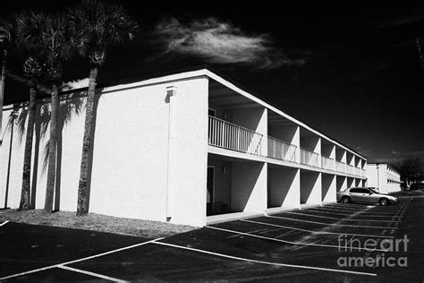 Mostly Empty Cheap Budget Motel In Kissimmee Florida Usa Photograph by Joe Fox