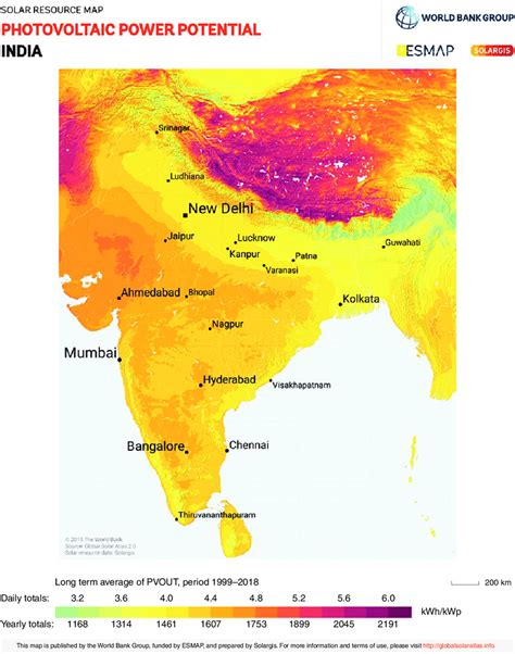 PV power potential map of India Source:... | Download Scientific Diagram